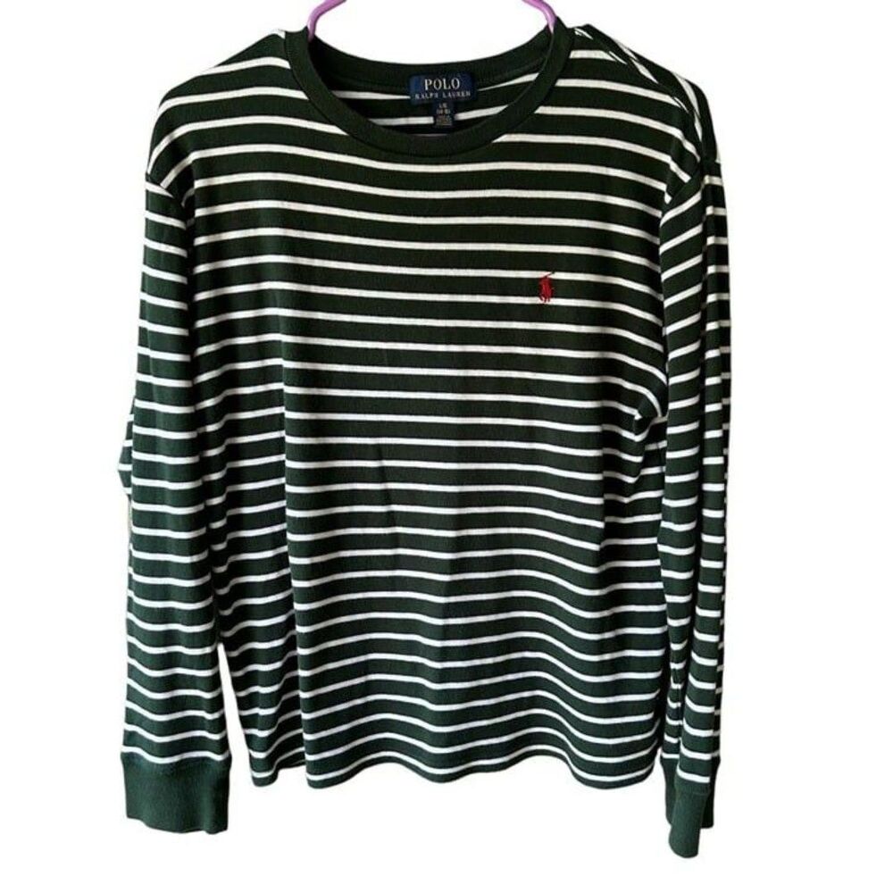 Polo Ralph Lauren Women’s Long-Sleeve Crew T-Shirt Size L Green